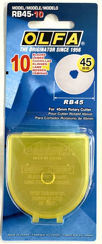 OLFA RB45-10 stuks verpakking reservemes 45mm