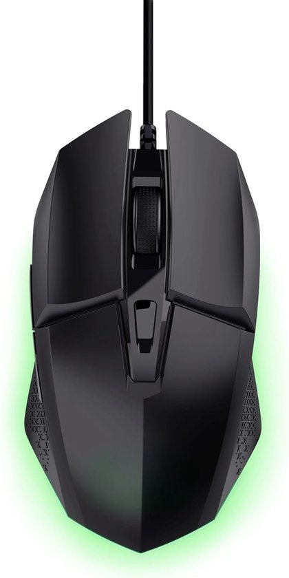 StayPowered Gaming Muis - Ultieme Precisie & Snelheid - 6 Programmeerbare Knoppen - 200-6400 DPI Instelbaar - RGB LED Verlichting - Geavanceerde Software - 150 cm USB-Kabel - Zwart - Levering Sneller dan Aangegeven!