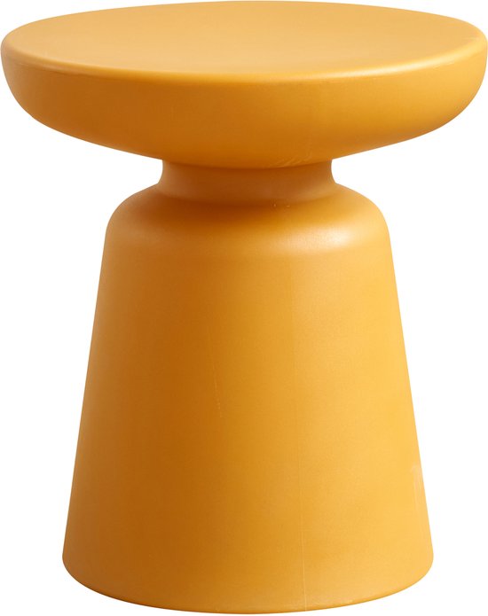 Table d'appoint ronde Posio 40 cm jaune [en.casa]