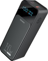 Bol.com Sounix Powerbank - 140W Snellader & batterij LED-display - 30000 mAh - 2 USB C & 1 USB A - Geschikt voor Macbook o.a. La... aanbieding