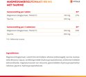 Uitsnede van Vitals productinformatie met samenstelling en ingrediënten: Magnesiumbisglycinaat, TRAACS®, Taurine.