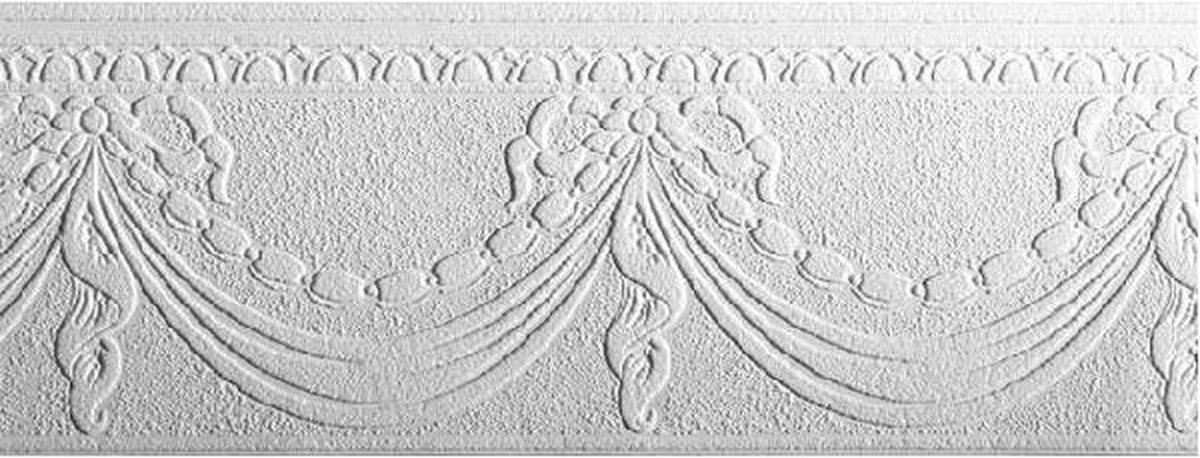 Wit behangrand dikke relief overschilderbaar