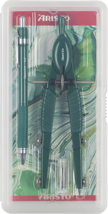 Aristo snelverstelpasser en vulpotlood - Topline - lengte 17cm - diameter 370mm - Mystic green - AR-55809