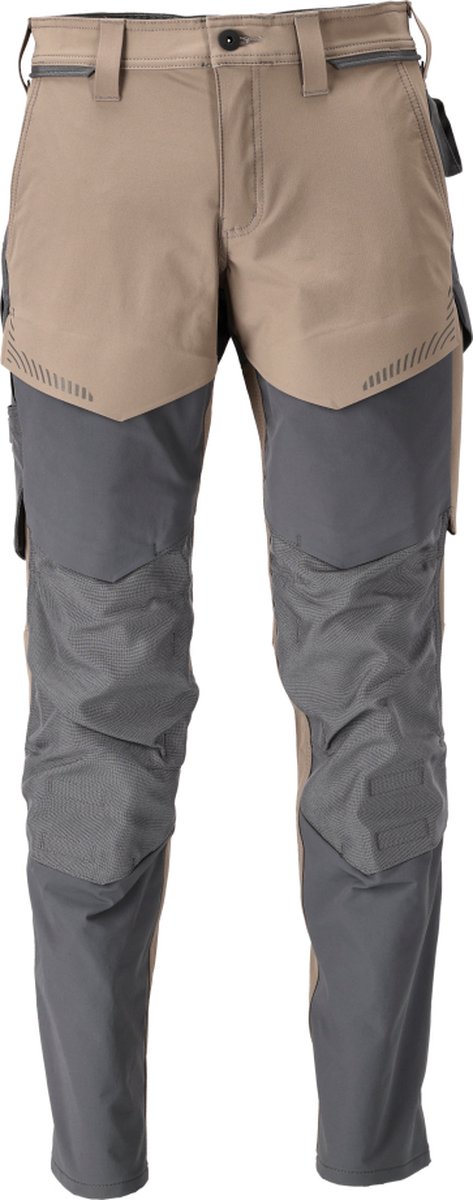 Mascot Customized Broek met kniezakken 22379-311 - donkerzand/steengrijs - C49 - 76