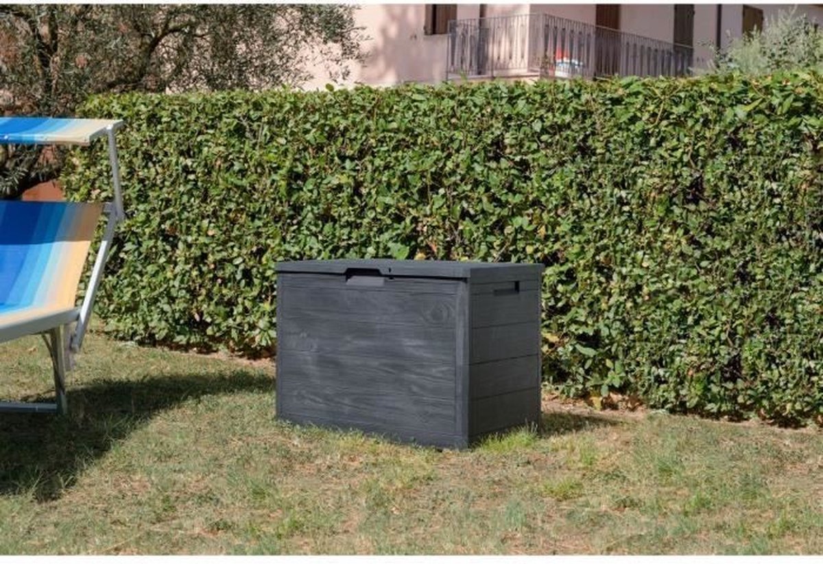 Toomax Woody's Kussenbox - 160L - Donker Antraciet - Houtlook