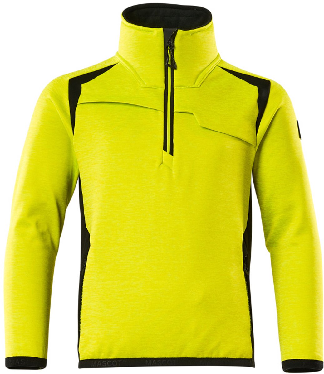 Mascot Accelerate Safe Fleecetrui voor kinderen 19903-316 - Hi-Vis geel/zwart - 140