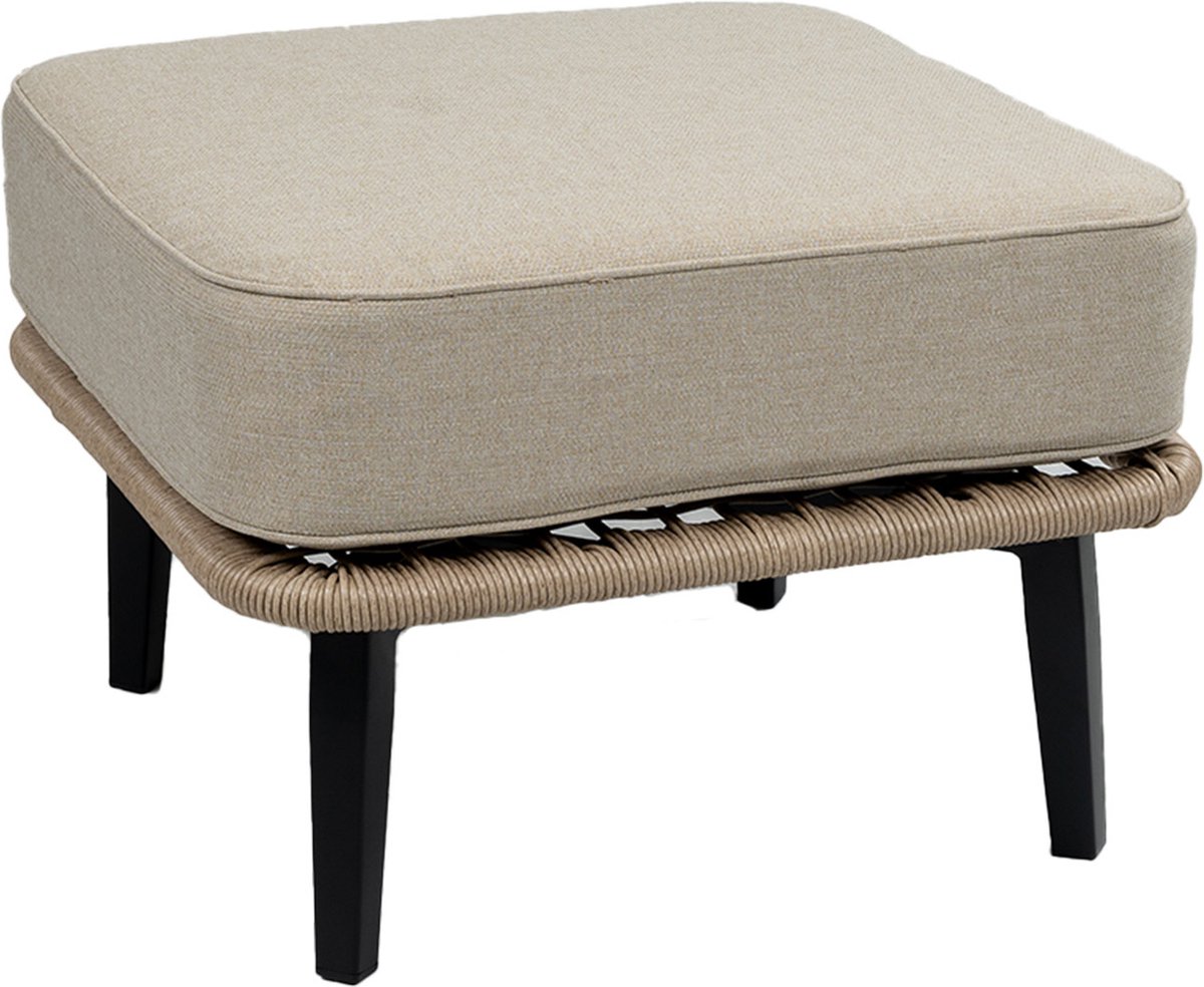 Hocker Isabel | Sand/Black | Rope
