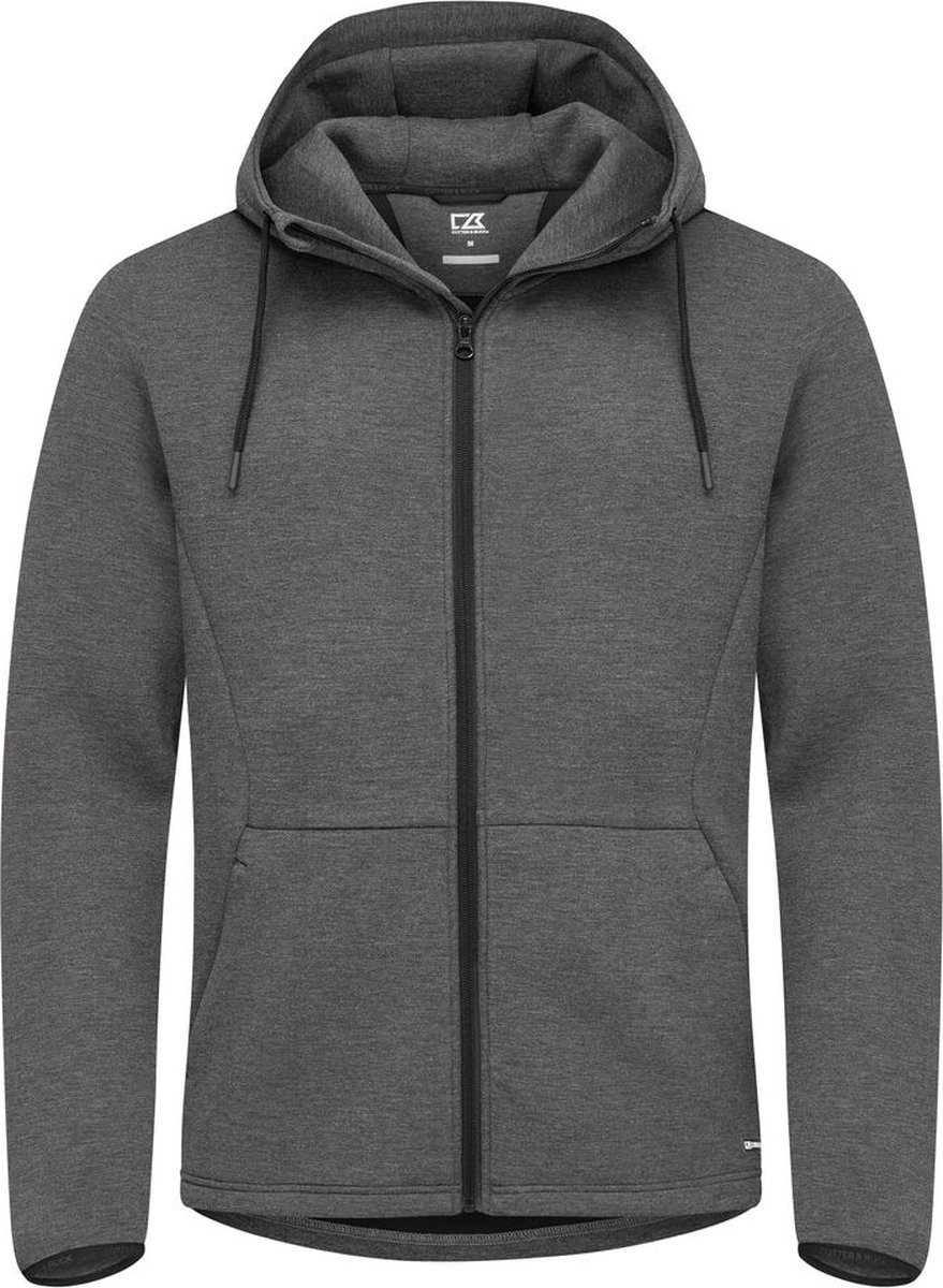 Cutter & Buck Pemberton Hood FZ Heren 358418 - Antraciet Melange - 4XL