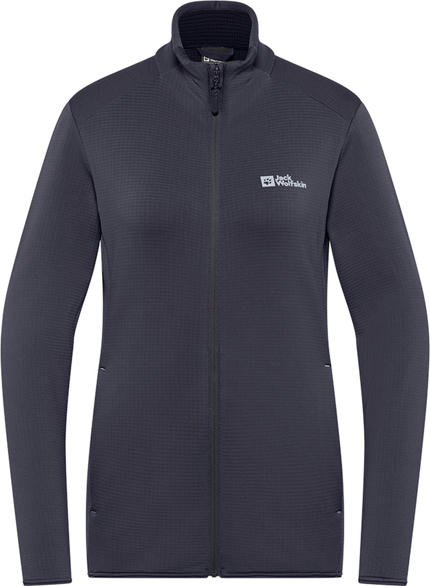 Jack Wolfskin KOLBENBERG FZ W Dames Outdoorvest graphite Zilver