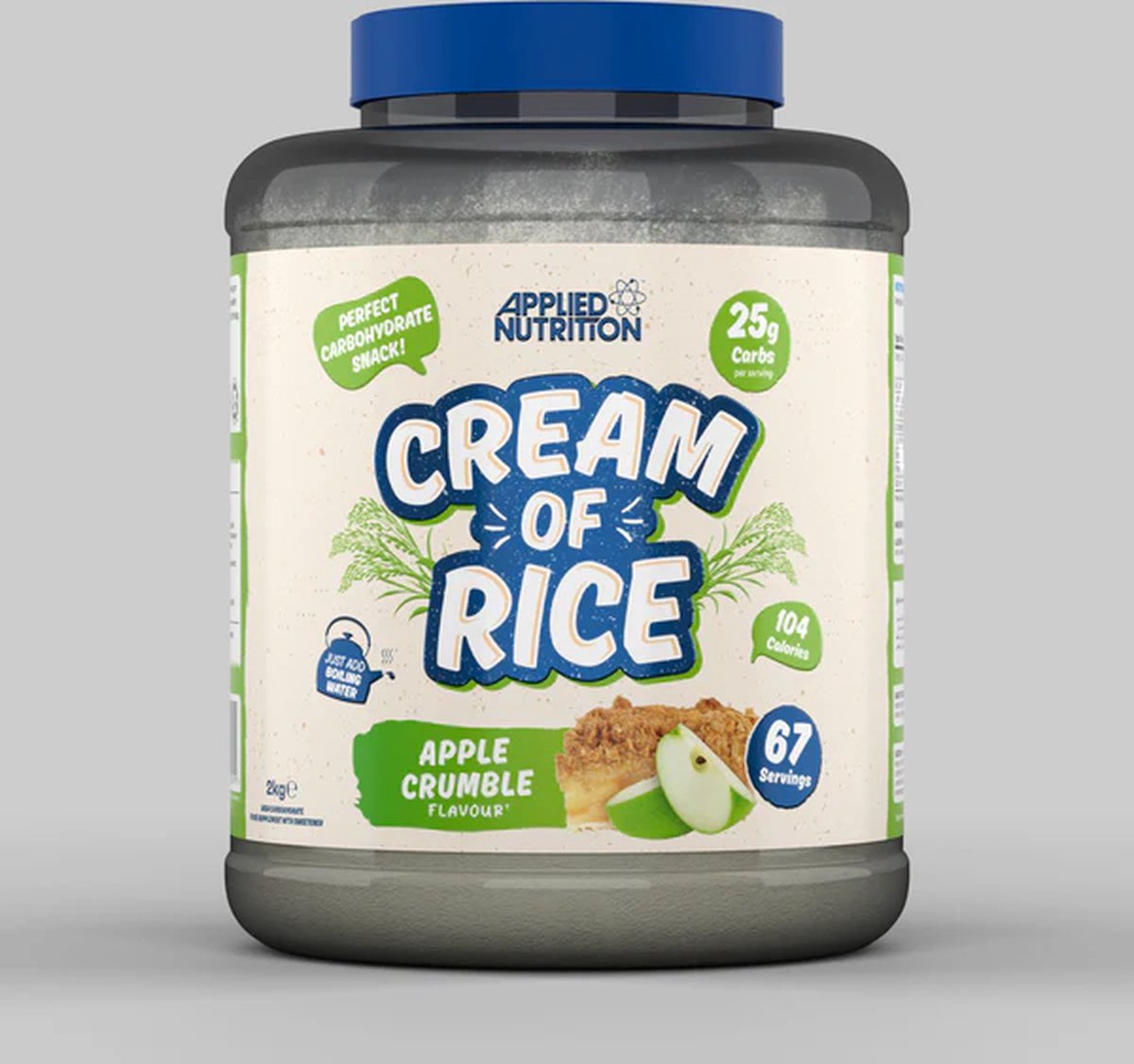Goedkoopste Cream of Rice (Apple Crumble - 2000 gram) - Applied Nutrition - Weight gainer - Mass gainer