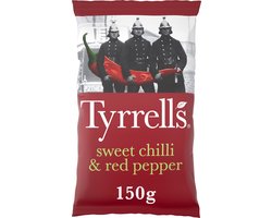 Tyrrells Sweet chili & red pepper - Chips - 8x150g