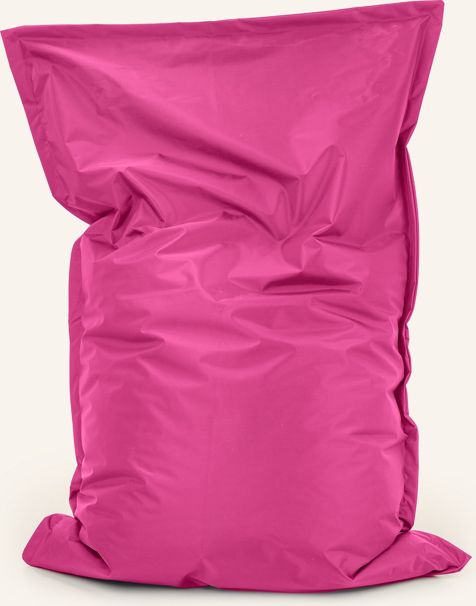 Drop & Sit - zitzak/zitkussen - robuust nylon - roze - 100 X 150 cm - voor binnen en buiten - verkrijgbaar in verschillende kleuren