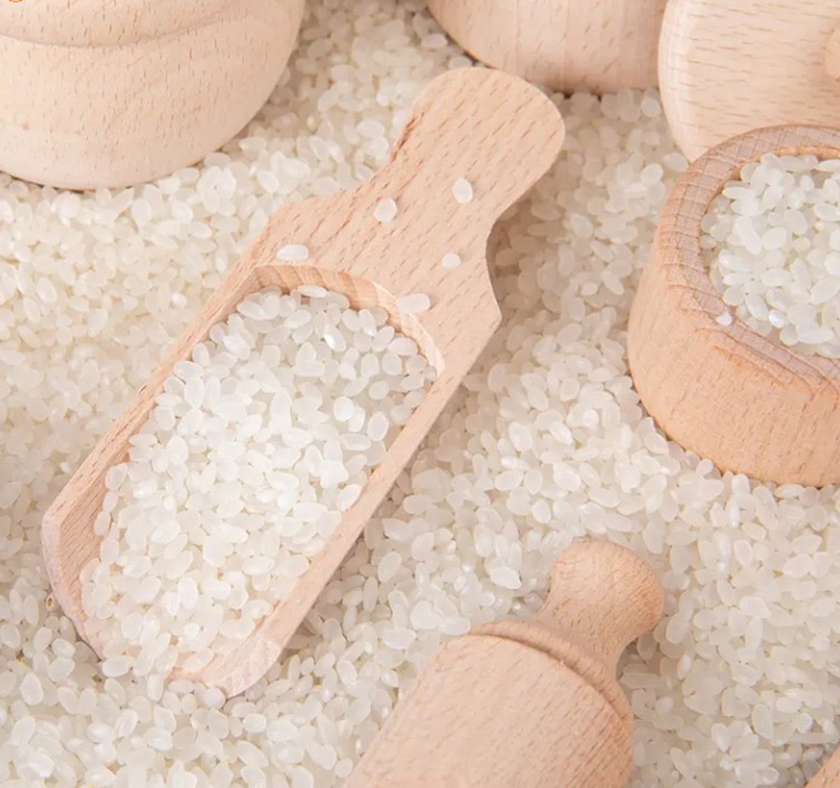 Houten Sensory accessories - Houten Bak - Sensory Play - Kinetic zand - Open einde spel - Montessori Speelgoed - 16 delig — afbeelding 2