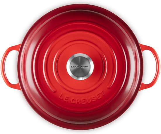 Le Creuset Gietijzeren Braadpan Marmite Met Hoge Deksel 26cm Kersenrood