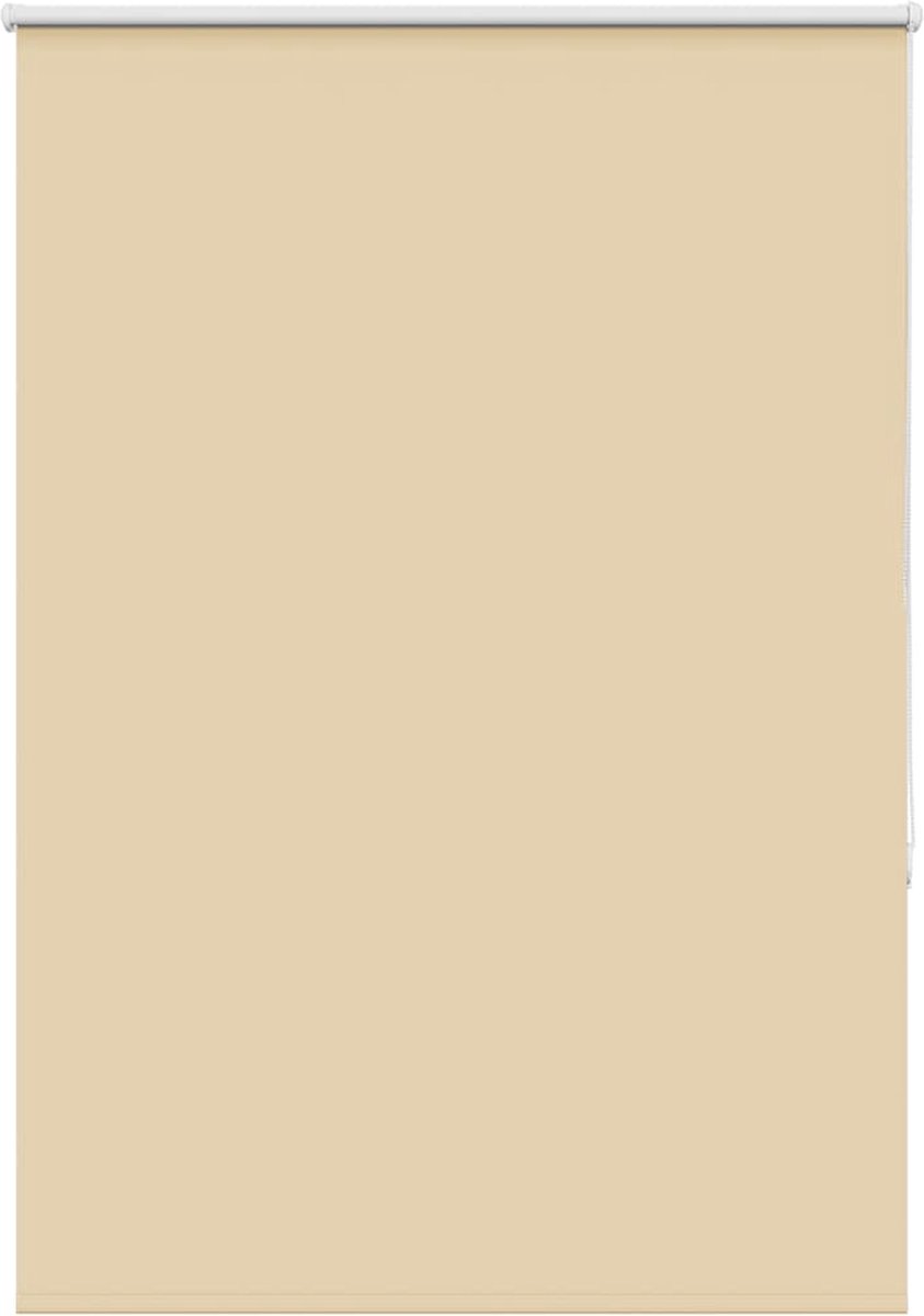 vidaXL - Rolgordijn - verduisterend - 105x130 - cm - stofbreedte - 100,7 - cm - beige