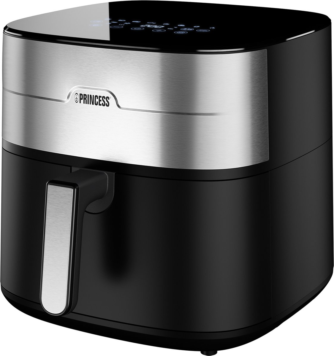 Afbeelding 2 van Princess 182280 Digitale Airfryer 8L - Dual heating - Digitaal LED-touchscreen - PFAS-vrij - Makkelijk schoon te maken