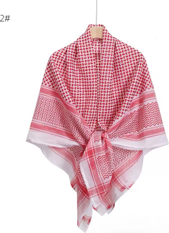 Sjaal, Bovenkaak Tactische Sjaal Arabische Woestijnsjaal Heren Palestijnse Arafat Stof 110 X Cm 2352260822
