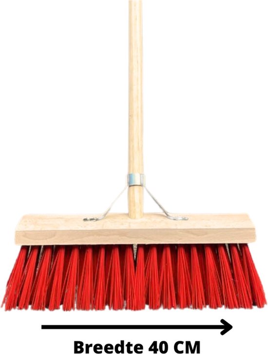 Synx Tools Rechte schoffel 16cm & Synx Tools Straatbezem Nylon 40cm -Onkruidverwijderaar - Schoffel met Steel - 170 cm steel met Hilt - Hark - Onkruidbestrijding - Bezem met steel 160 cm van Synx Tools — afbeelding 3