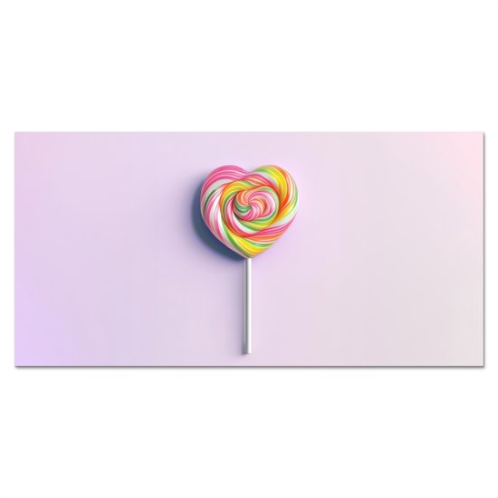 Crédence de Cuisinière en Aluminium 90x45 cm - Coeur - Sucette - Bonbons - Écran Pare-éclaboussures pour Plaque de Cuisson - Protection Murale