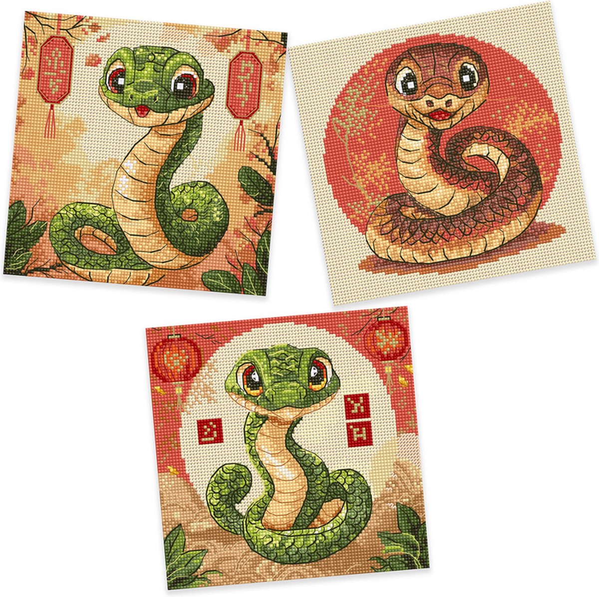 Borduurpakket LETI 9926- Snakes - Slangen