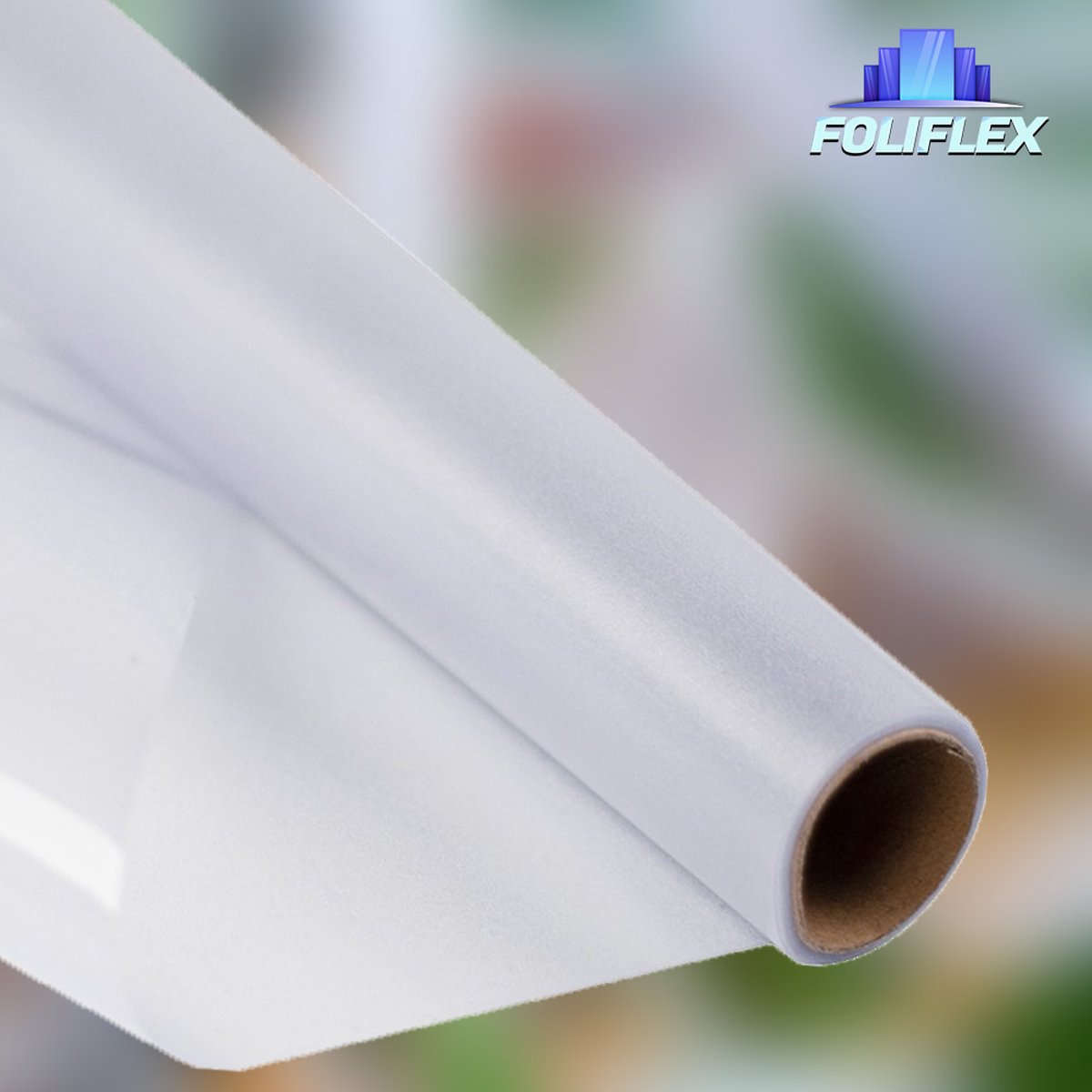 Foliflex Raamfolie - 200 x 152cm - Anti Inkijk - Privacy - Plakfolie Zelfklevend en Isolerend - HR++ folie - Mat - Melkglasfolie