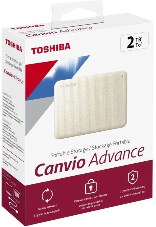 External Hard Drive Toshiba HDTCA20EW3AA White 2 TB 2,5" van Merkloos — afbeelding 4