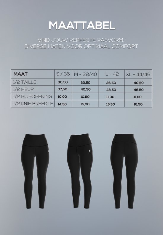 Redmax Perfect RMXBelle - Sportlegging - Fitness Legging - Geschikt voor Fitness en Yoga - Corrigerend - Dry-Cool - Dames - Beige - L van Redmax — afbeelding 5