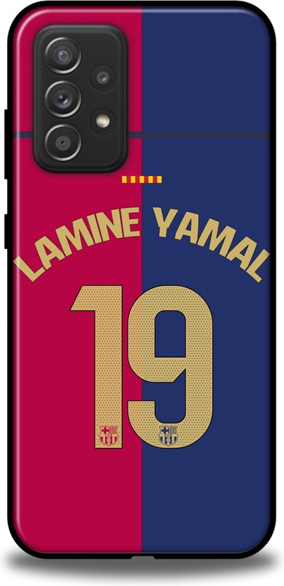 Coque Samsung Galaxy A3 (2017) Motif Lamine Yamal Barcelone - Noir - Fabriqué En France