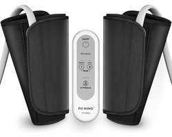 Professioneel Beenmassage Apparaat - Apparaat Bloedsomloop - Massage - Vermoeide Benen - Shiatsu - Luchtcompressie - Bloedsomloop - Zwart