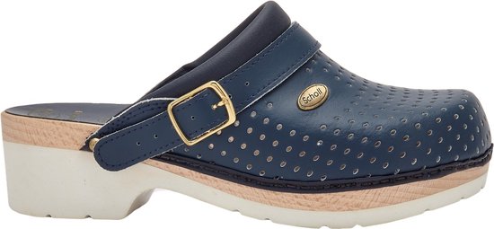 SCHOLL CLOG S/COMF.B/ S CE Byc-U NAVY BLUE Sabots pour femmes unisexe - BLEU MARINE - Taille 37