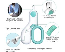 WizBay Premium Select® LED Dieren Nagelknipper - Geschikt voor huisdieren Hond Kat Konijn Cavia Vogel - Nagelschaar