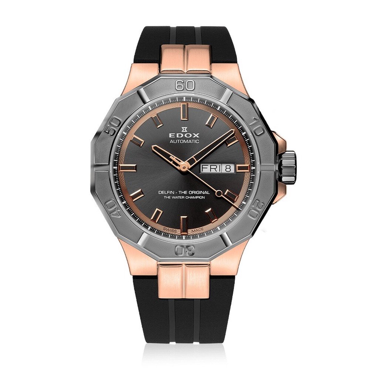 EDOX Delfin The Original Automatic 88008-37RGCA-GIR mannen horloge
