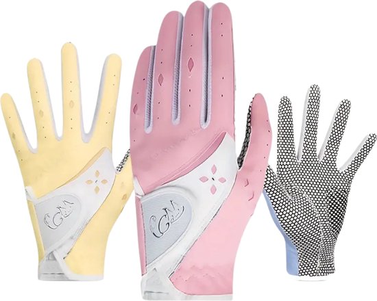 Livano Golfhandschoenen 2 Stuks - Golf Accessoires - Handschoen AntiSlip - Dames - Roze - Maat S van Livano — afbeelding 2