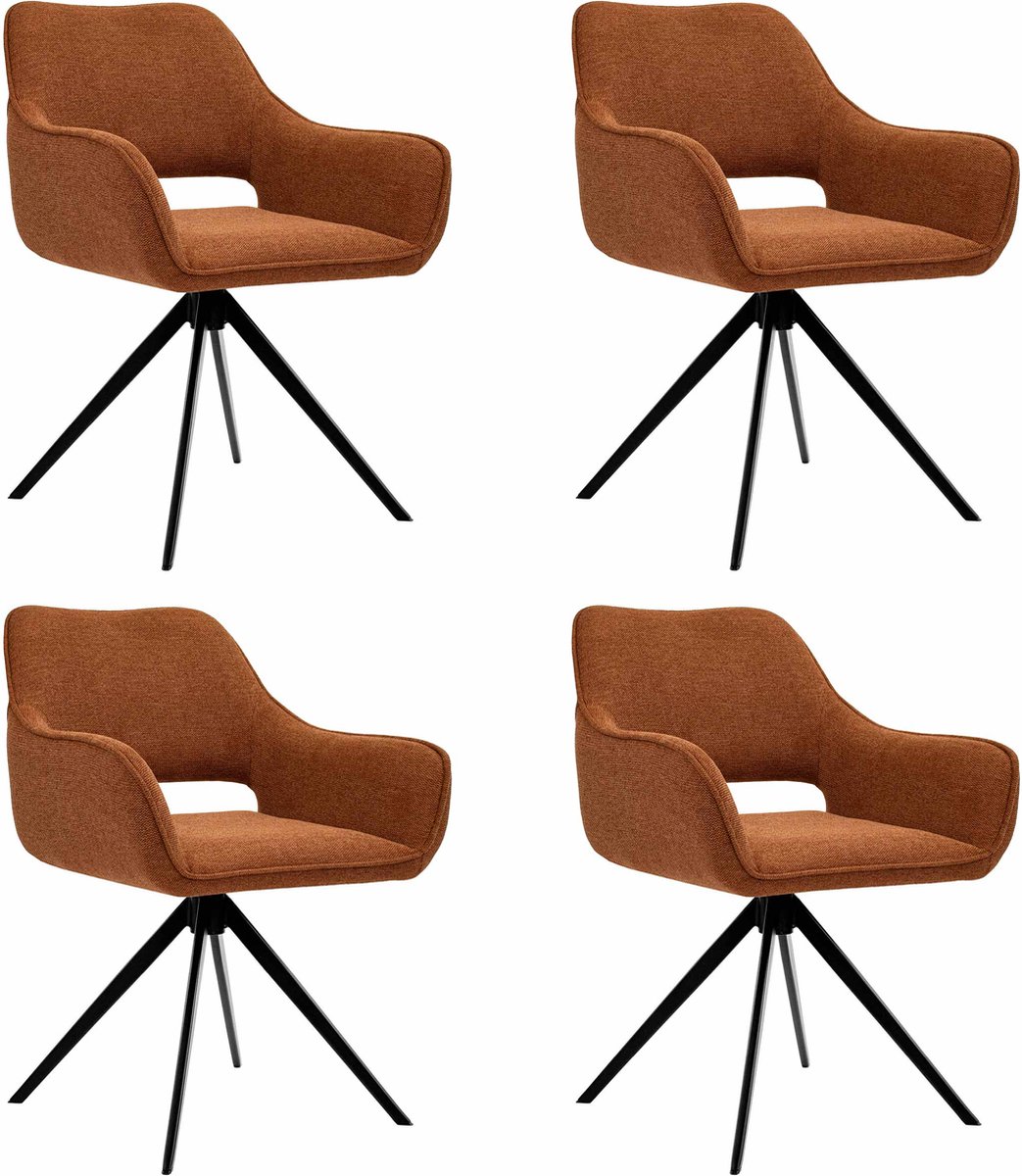 Set van 4 Kick draaistoel Miyo - terra