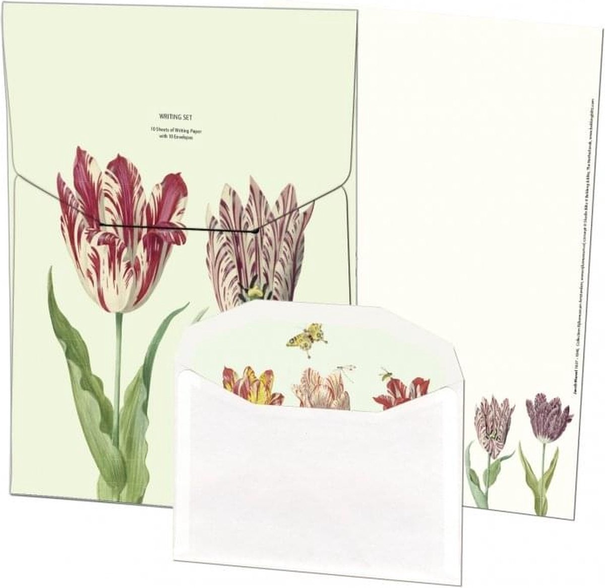 Briefpapier met enveloppen: Tulpen/Tulips, Jacob Marrel, Collection Rijksmuseum