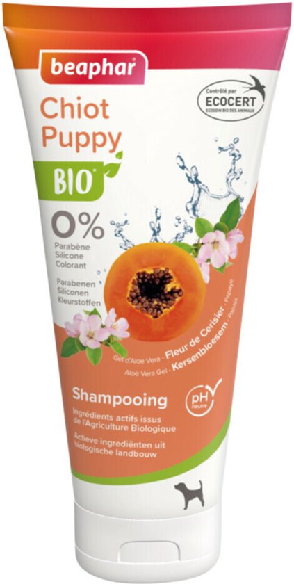 Beaphar Bio Shampoo Tube Puppy - 3 x 200 ml - Voordeelverpakking