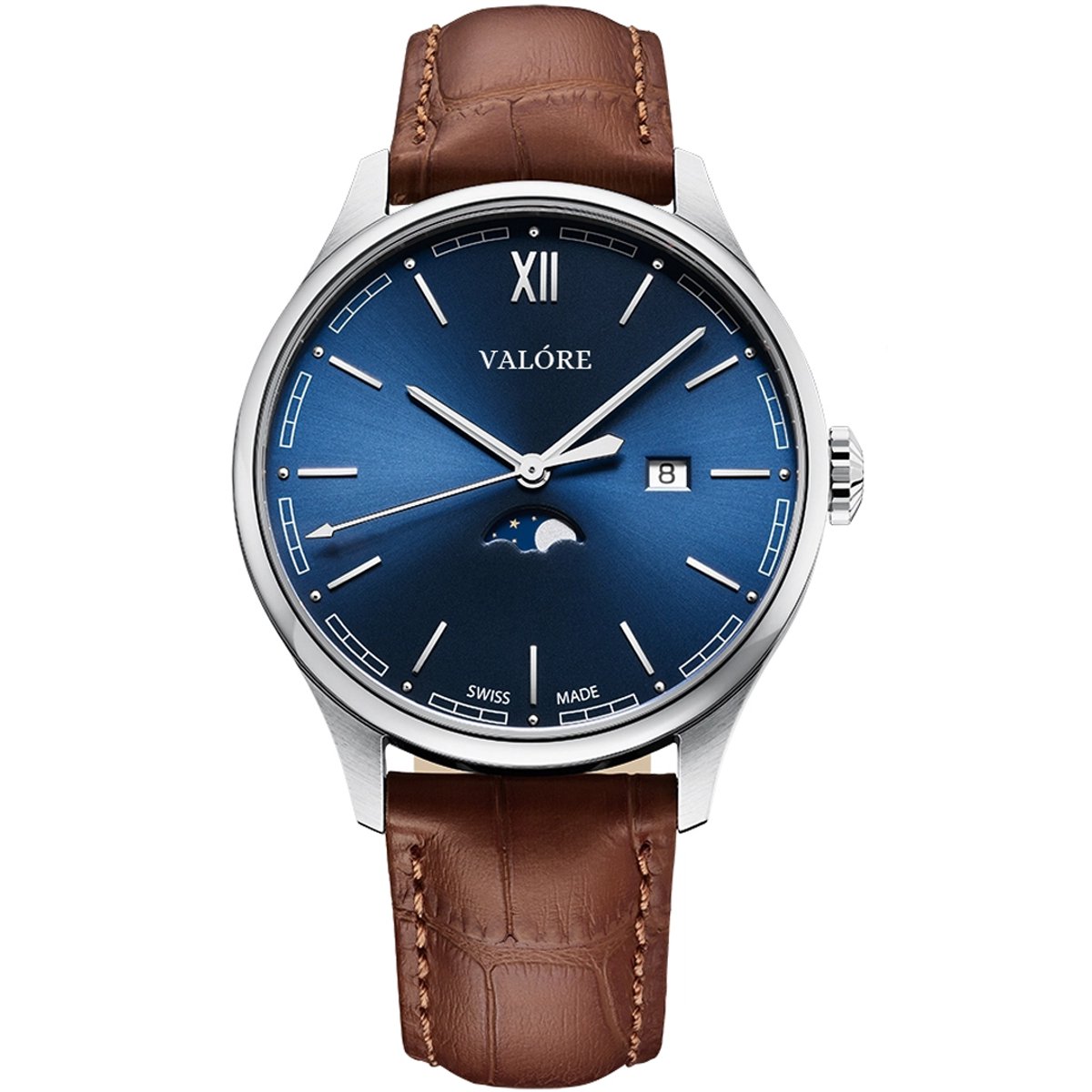 Valóre wearables - Notte - blue - herenhorloge - Swiss Made - K1 gehard mineraalglas met saffiercoating - 41mm