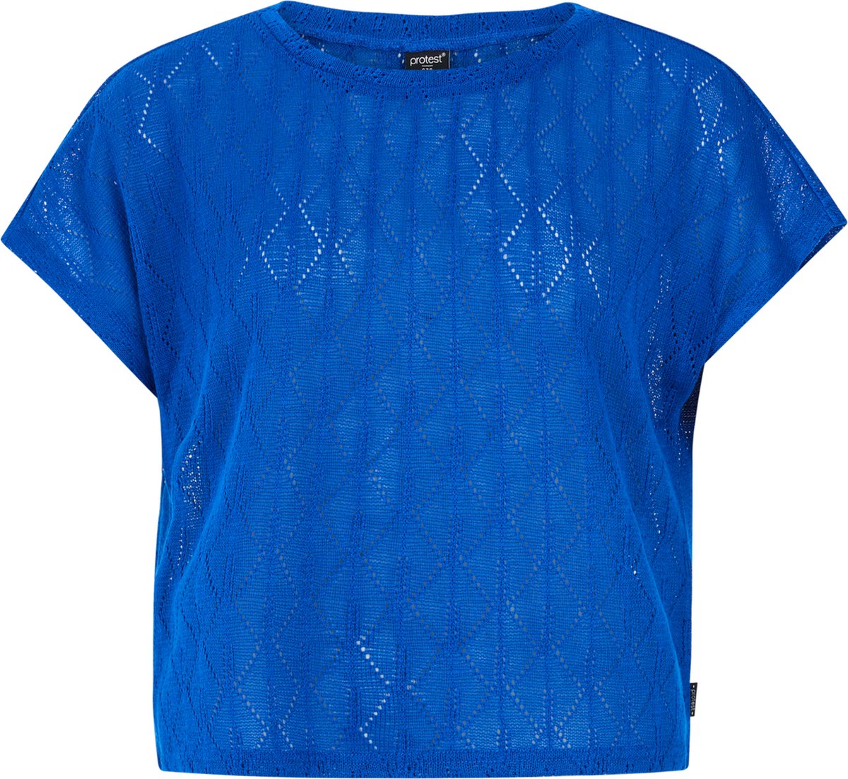 Protest Prtiris – T shirt Dames – Korte mouwen – Ronde hals – Strandshirt Blauw