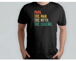 The Myth The Legend Papa - T Shirt - vader - dad - beste vader ter wereld - verjaardag - vaderdag - best dad in the world - father - liefde - cute