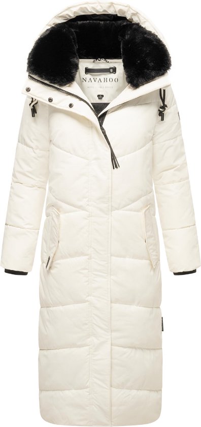 Navahoo Dames winterjas korte gewatteerde jas met capuchon Zuckertatze XIV XS-XXL, dark red, M