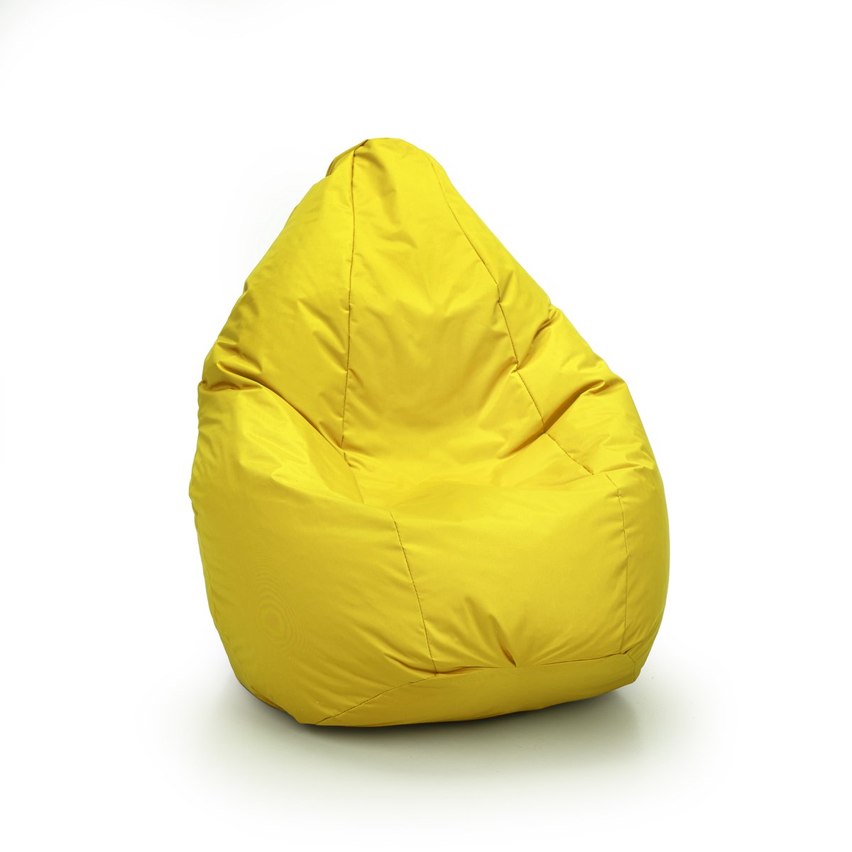 Drop & Sit - compacte zitzak - robuust nylon - geel - voor binnen en buiten 180 liter met uitneembare binnenzak