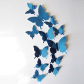 3D Vlinders muursticker - 2 stuks - 24 Decoratievlinders - Vlinders - 3D - MHT