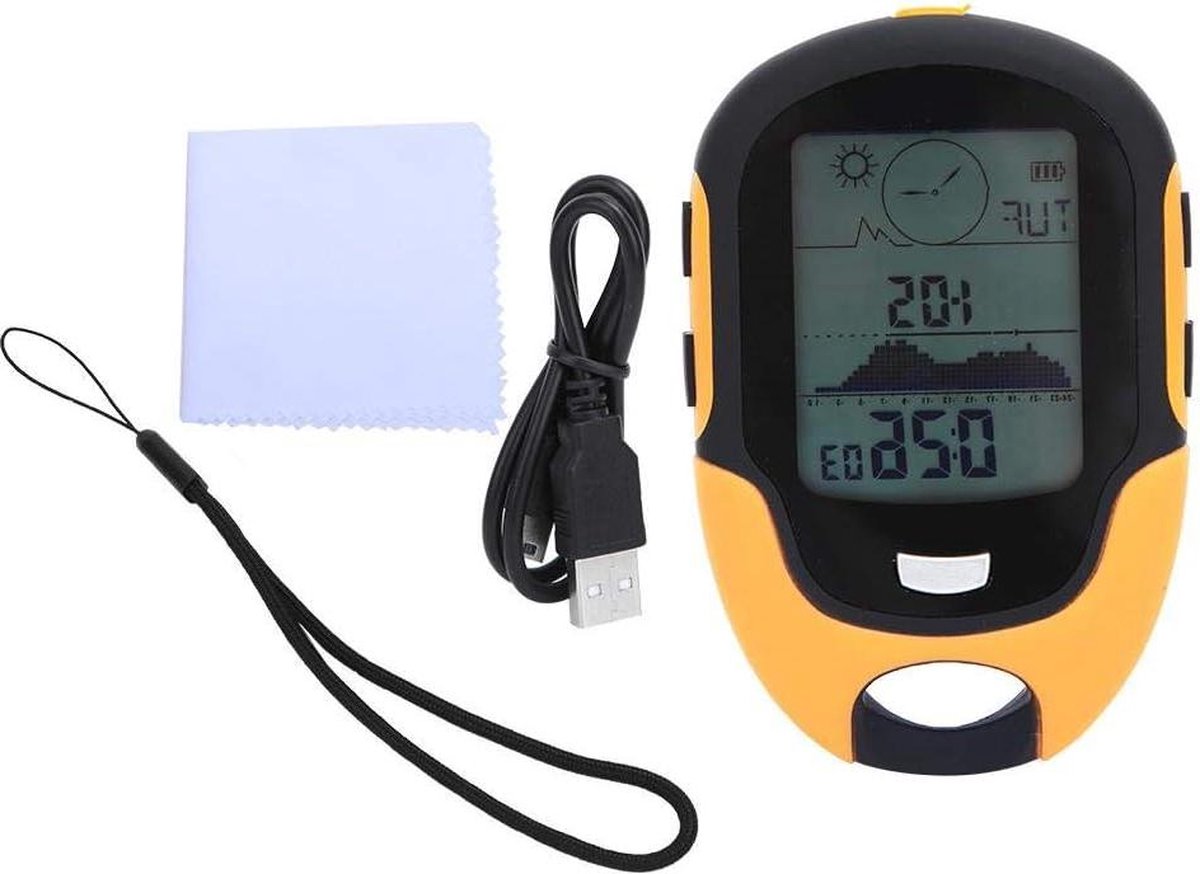 VD WEIDE ENTERPRISE - Outdoor Multifunctionele Digitale Altimeter FR500 - Hoogtemeter Kompas Visserij Barometer .