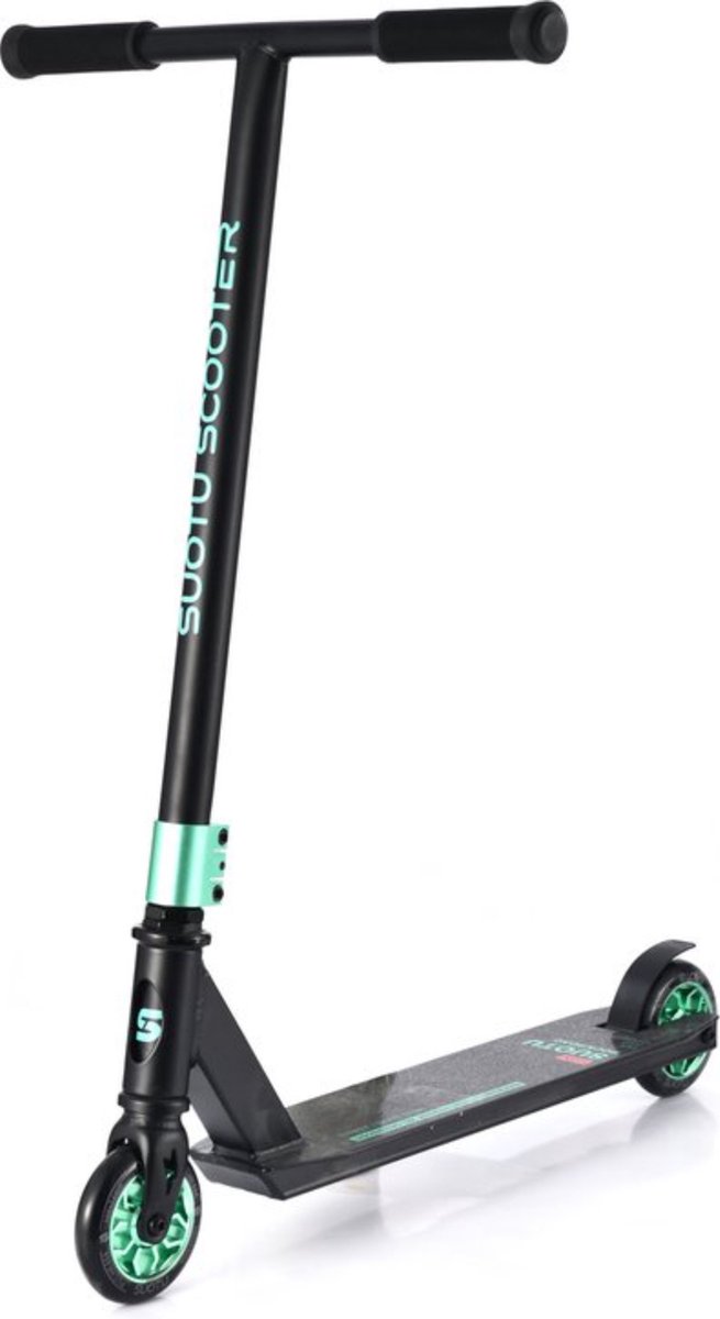 Suotu Stuntstep – Step – Kinderstep – Speelgoed Jongens/Meisjes – Maximale stuurhoogte: 78 cm – Aluminium – buitenspeelgoed – Zwart/Green Suotu Stuntstep – Step – Kinderstep – Speelgoed Jongens/Meisjes – Maximale stuurhoogte: 78 cm – Aluminium – buitenspeelgoed – Zwart/Green