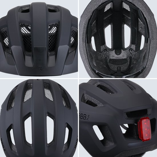 BBB Cycling Racefiets Helm met Helmtas - Medium: 52 - 58 CM - Wielrennen, MTB & Stadfiets - Wasbare Padding - Fietshelm Dames & Heren - Mat Zwart - Condor 2.0 BHE-173T van BBB Cycling — afbeelding 2