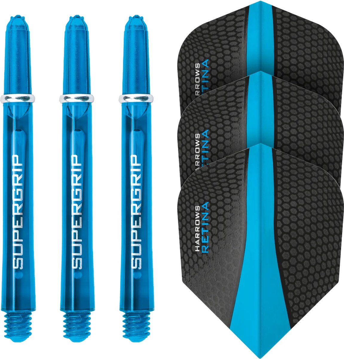 Harrows supergrip twin pack flight/shaft