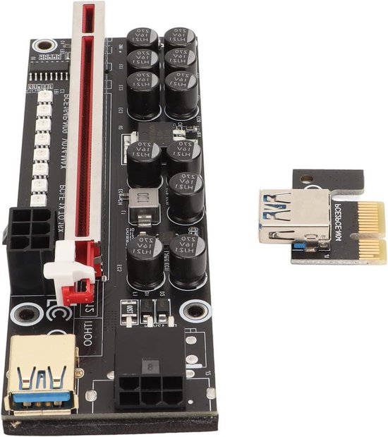 Zeitel PCI-E Riser Adapter Card for GPU Mining with 60cm USB 3.0 Cable & Gold Contacts main image 1