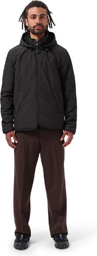 Imperméable - MAIUM Imperméable Unisexe Teddy Coupe-Vent Noir - Taille