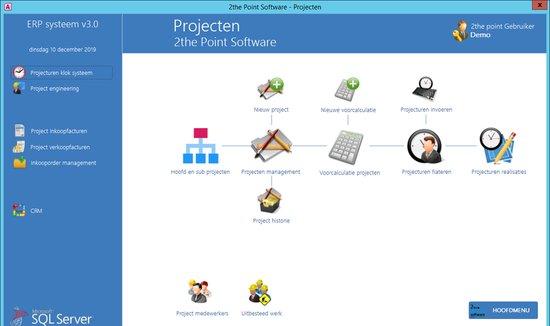 2thePoint Software PROJECT ADMINISTRATIE Softwarepakket