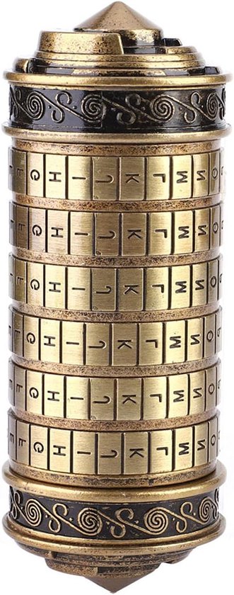 Da Vinci Code Cryptex Brief Wachtwoord Lock Ring Houder Geschenken ...